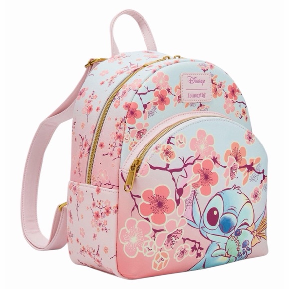 NEW Loungefly Disney Lilo & Stitch Scrump Cherry Blossoms Mini Backpack main image 5